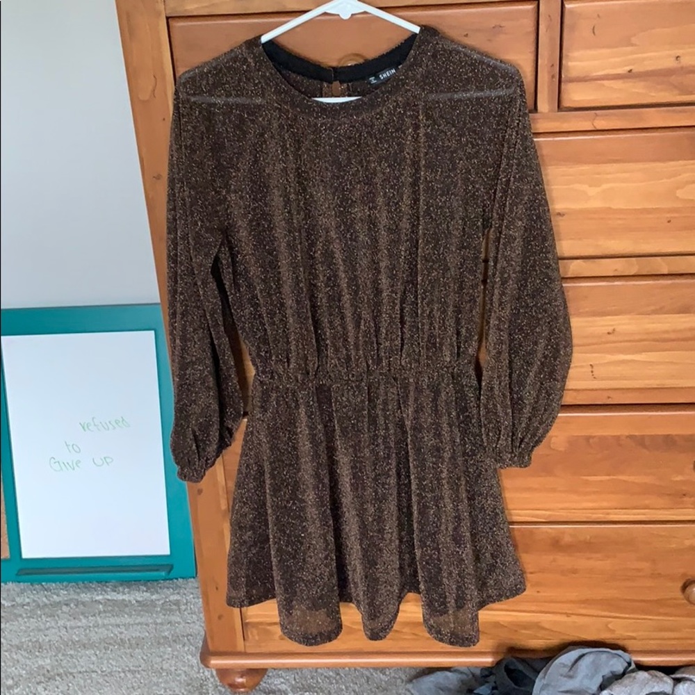 bronze/gold sparkle dress